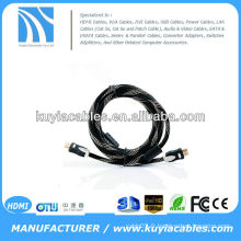 De bonne qualité Câble d&#39;extension Nylon hdmi mâle à câble mâle 1.4v